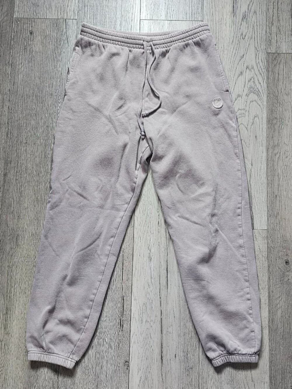 PINK Victoria Secret Mauve / Taupe Fleece Y2K Jogger Sweatpants Size Medium